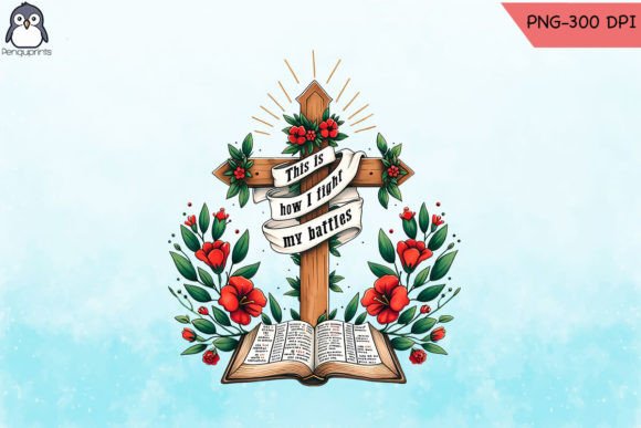 Bible Verse Battle Design PNG Review