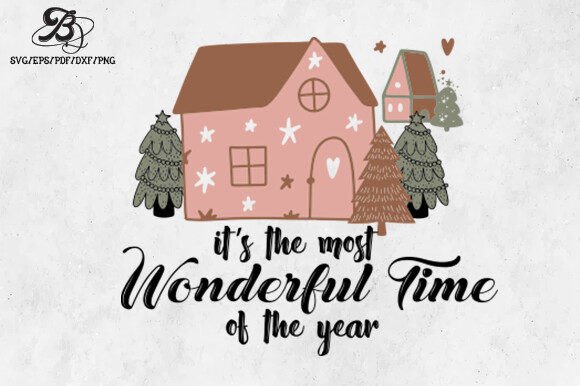 Boho Christmas SVG PNG Design for Crafts and Graphics