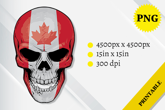 Canada Skull X Flag: A Graphic Design Asset Review