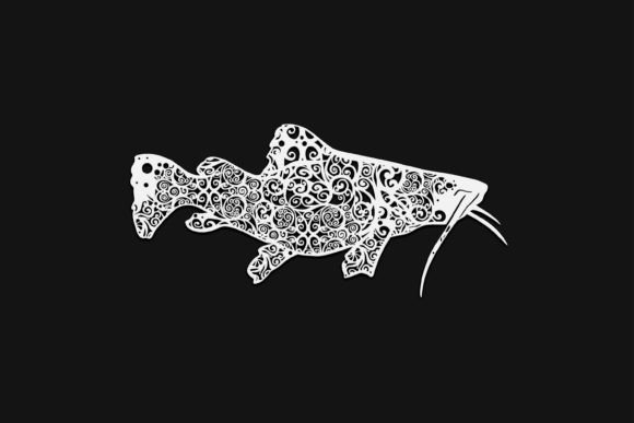 Catfish Mandala Drawing 151 Graphics and Illustrations Review