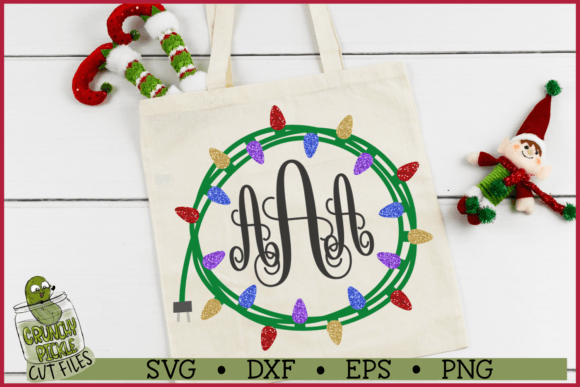 Christmas Lights Monogram Frame 1 SVG Graphics and Crafts Review