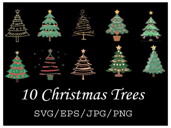 Christmas Tree X- Mas 10 Elements: A Designer's Review of Seasonal Graphics