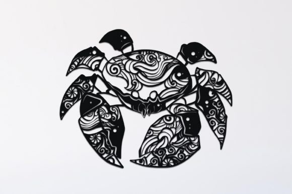 Crab Mandala Drawing 143 Graphics and Illustrations