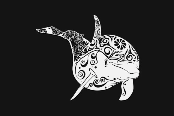 Dolphin Mandala Drawing 149 Graphics and Illustrations Review