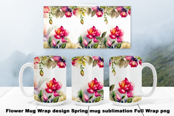 Flower Mug Wrap Design Spring Mug Review