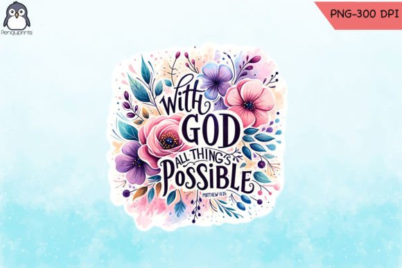 God s Possibilities Sub Transfer Graphics for Crafts