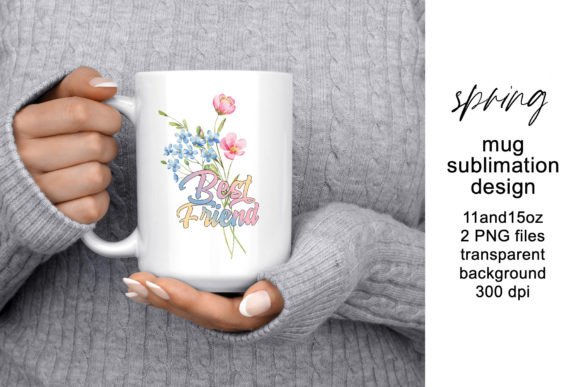 Mug Sublimation Design, Best Friend for Graphics and Crafts