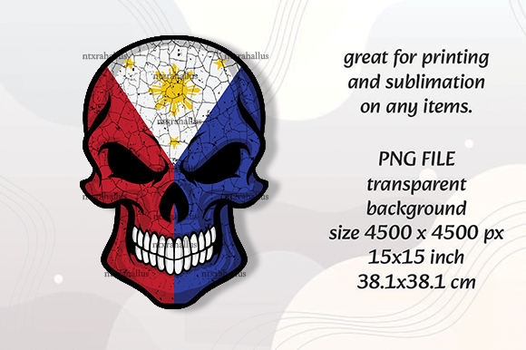 Philippines Skull PNG File: A Graphic Design Asset Review