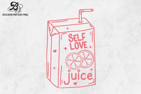 Self Love Juice SVG PNG Design for Graphics and Crafts