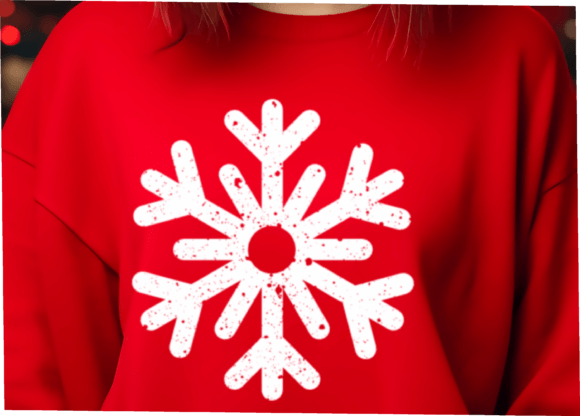 Snowflake Svg, Distressed Snowflake SVG for Graphics & Crafts