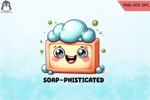 Soup-phisticated Funny Soap Puns PNG Graphics and Crafts Review