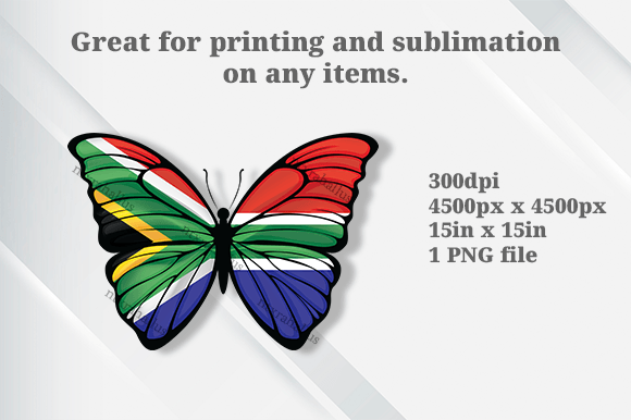 South Africa X Butterfly PNG Graphics and Illustrations Review