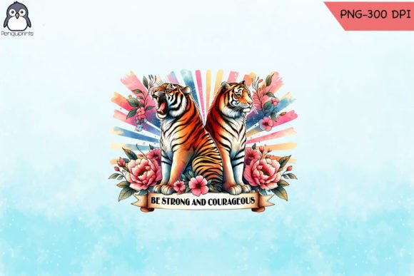 Strong and Courageous Tiger PNG for Crafts & Graphics