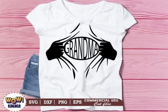 Superhero Grandma Svg Graphics and Illustrations Review