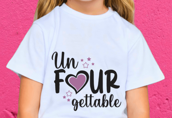 Un FOUR Gettable 4th Birthday SVG Graphics in Crafts