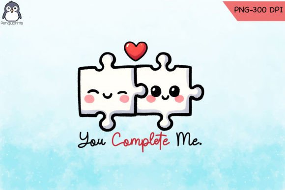 You Complete Me Romance PNG Graphics for Crafts